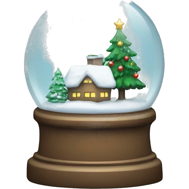 Christmas snowglobe emoji