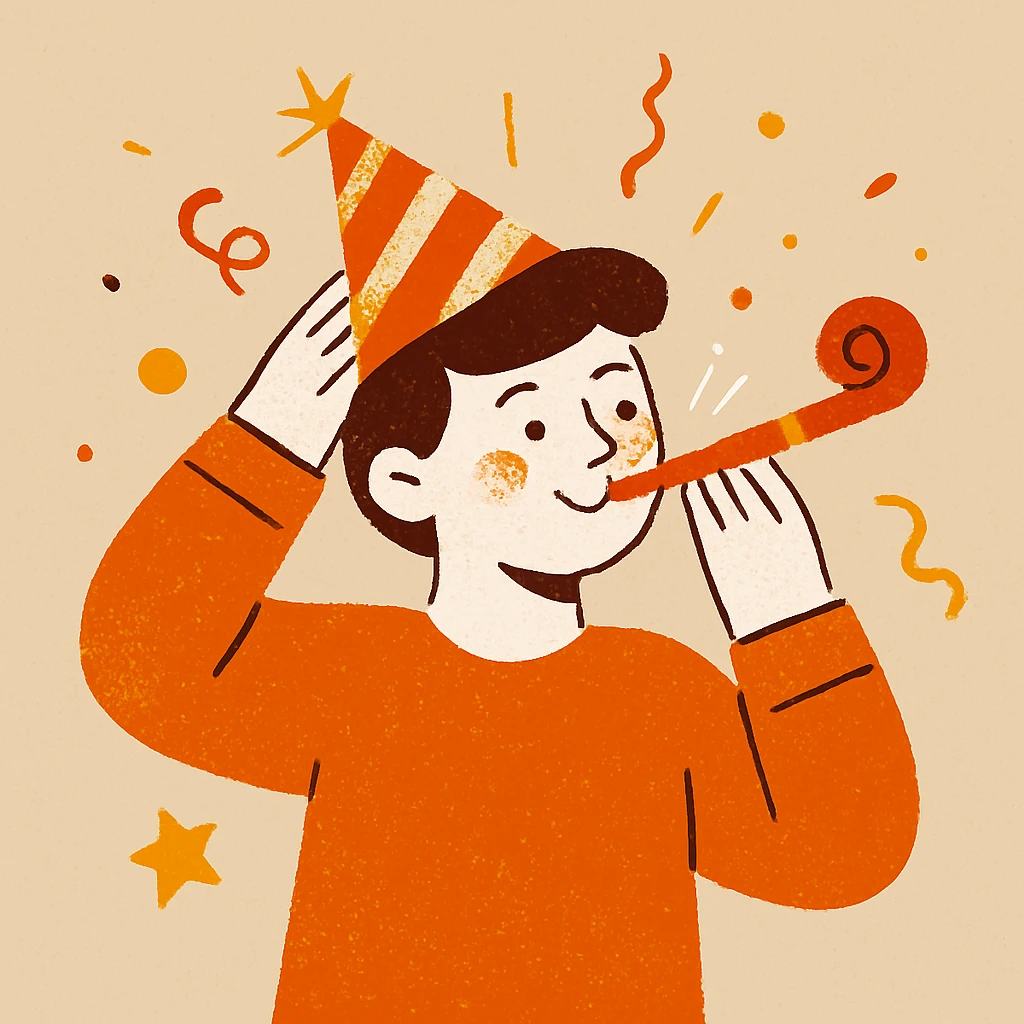 party hat emoji