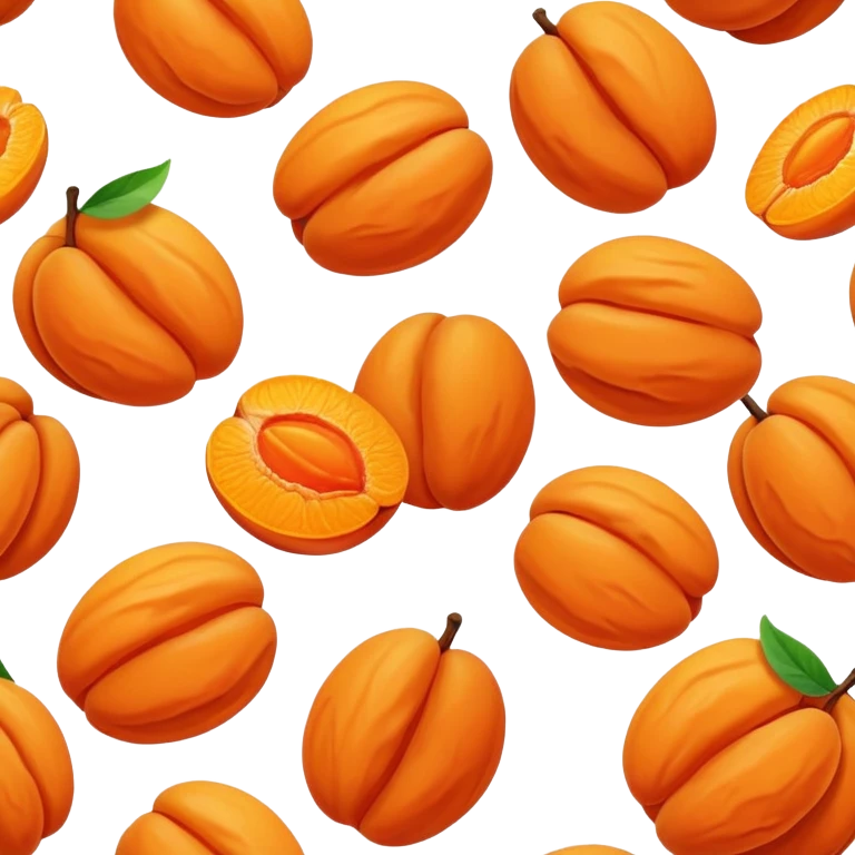 Dried apricot  emoji