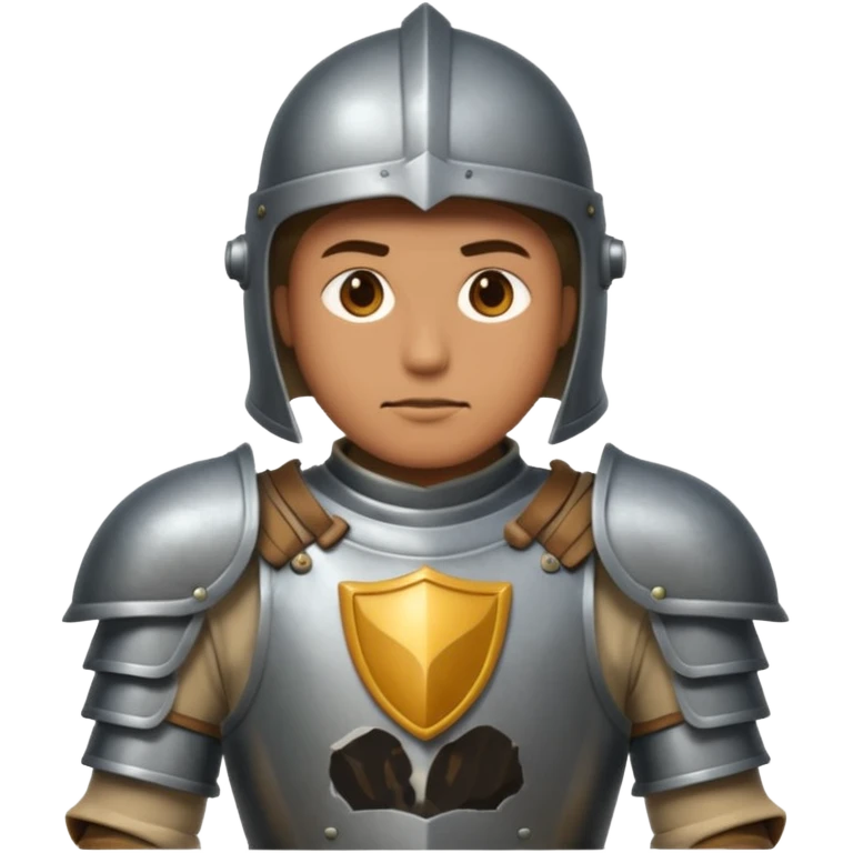 An emoji representing the ironman challenge event for an mmorpg player who crafts everything themselves the hard way, and does not buy or sell items in-game. emoji
