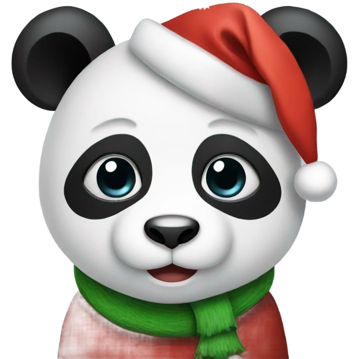 xmas panda emoji