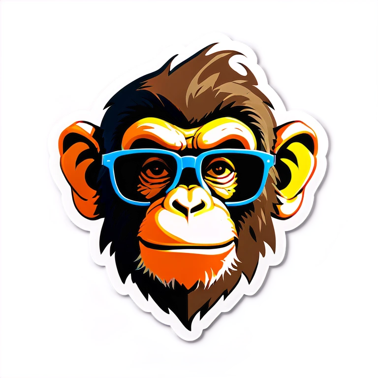 Monkey with sunglasses emoji