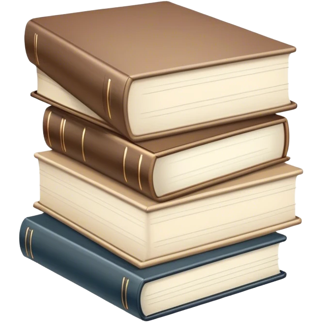 neutral stack of books emoji