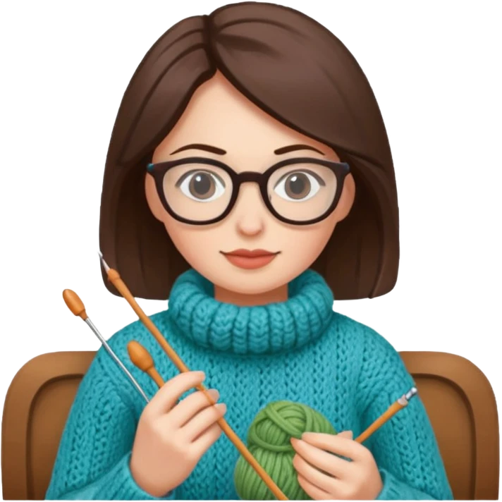 women who knit emoji