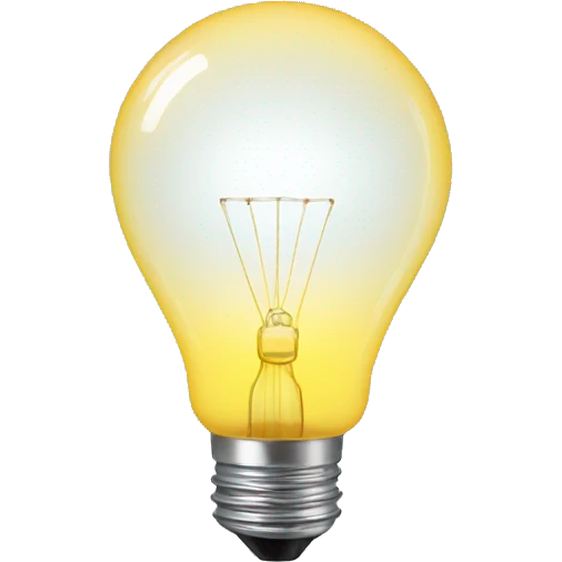 light bulb on emoji