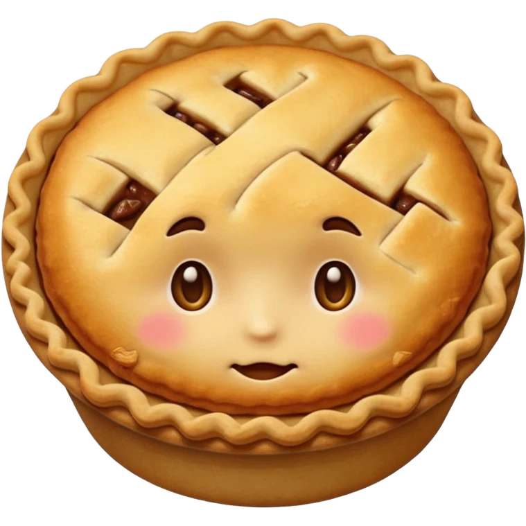 cute pie emoji small normal face emoji