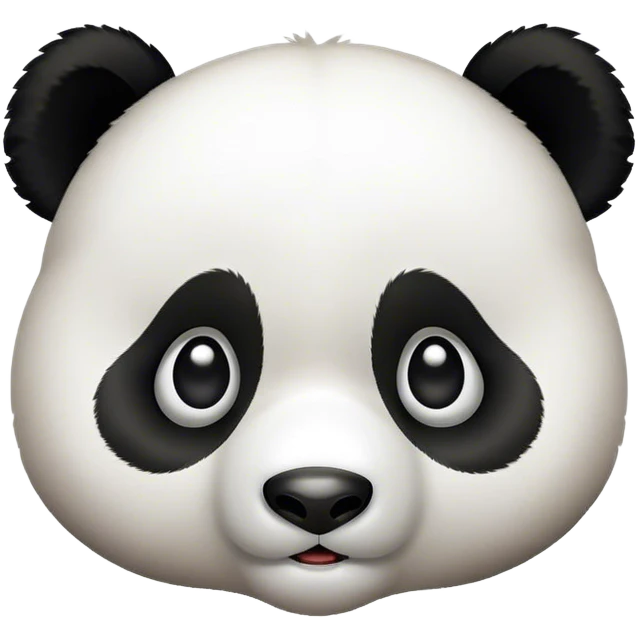 Surprised panda emoji