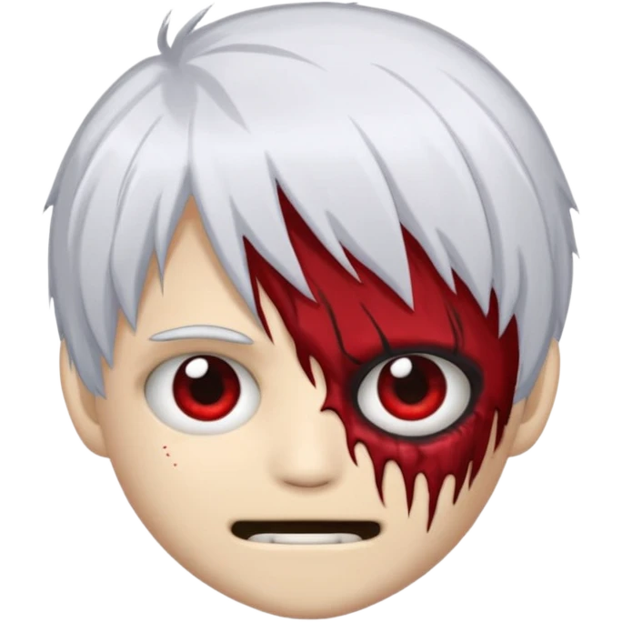 emoji de zumbi com cabelo emo do ken kanek emoji