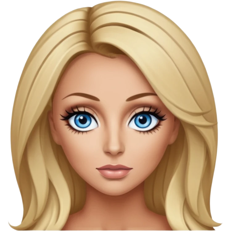 Aubrey O'Day with blue eyes emoji