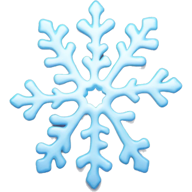 Melting snowflake emoji