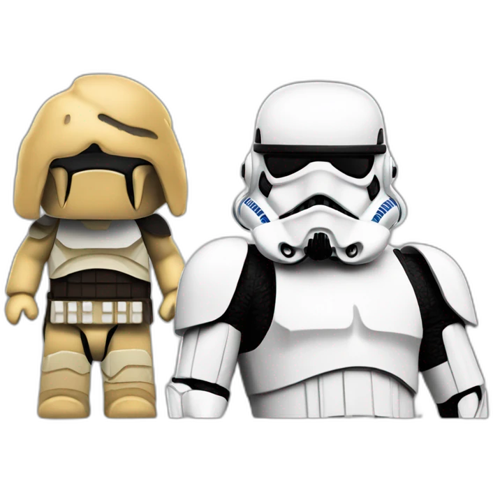 Cheewaka with stormtrooper emoji