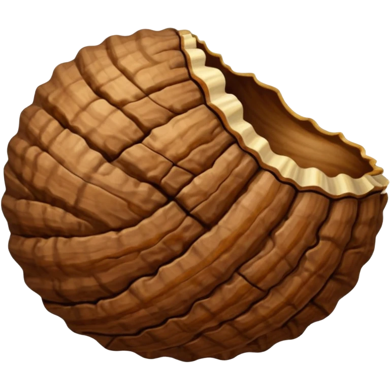 walnut with shall emoji
