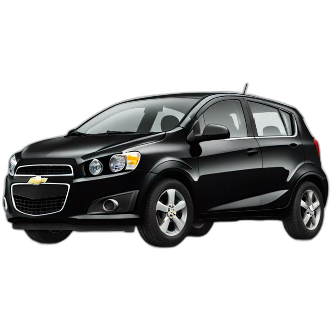 Black Chevrolet Aveo 2015 emoji