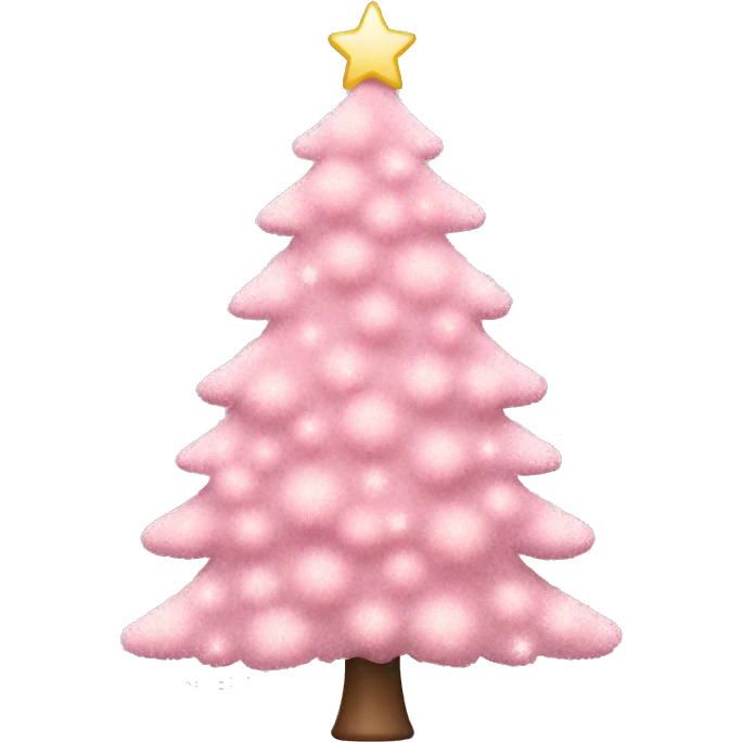 a light pink christmas tree emoji