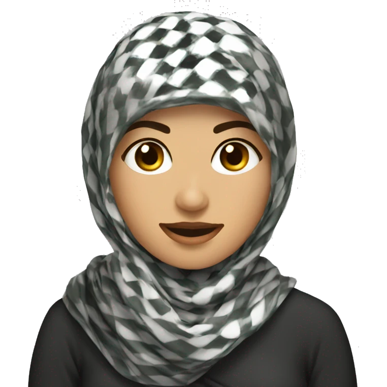 Keffiyeh woman emoji