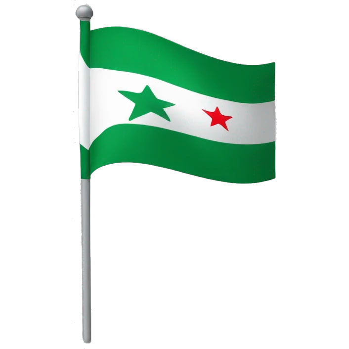 Syrian green flag emoji