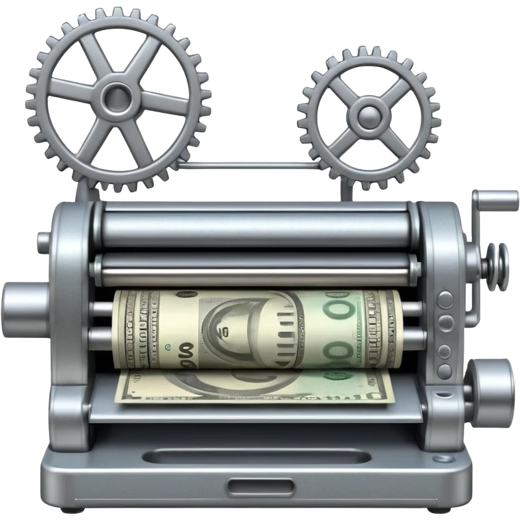 Printing money machine emoji