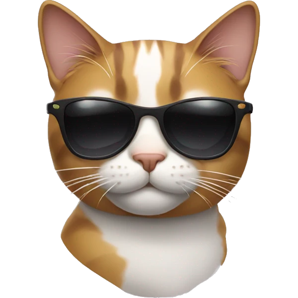 Cat with sunglasses emoji