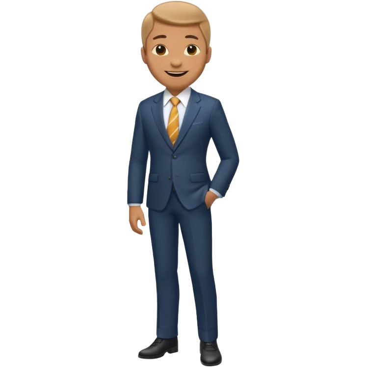businessman celebrating full body emoji