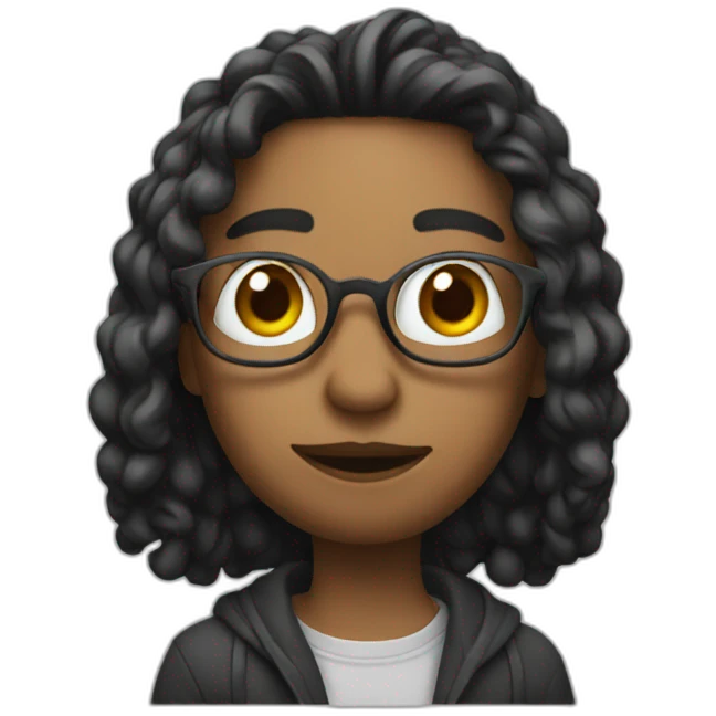 An artist with a pencil emoji