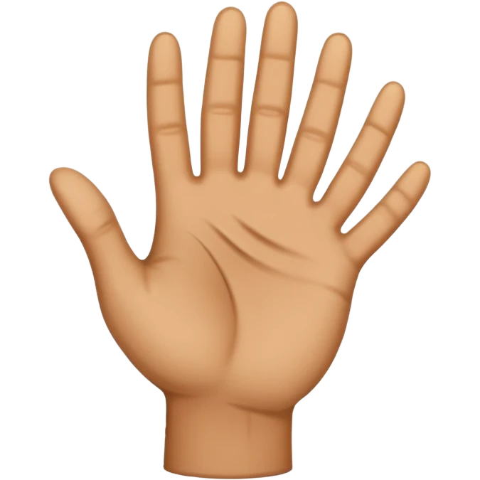 small hand palm emoji