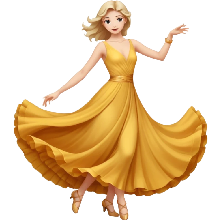 танцующая женщина в полный рост emoji