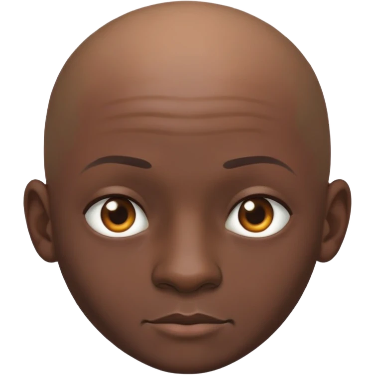Male African bald emoji