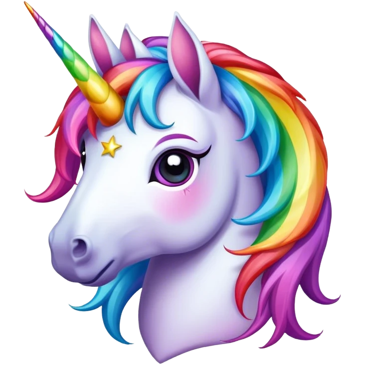 Unicorn rainbow  emoji