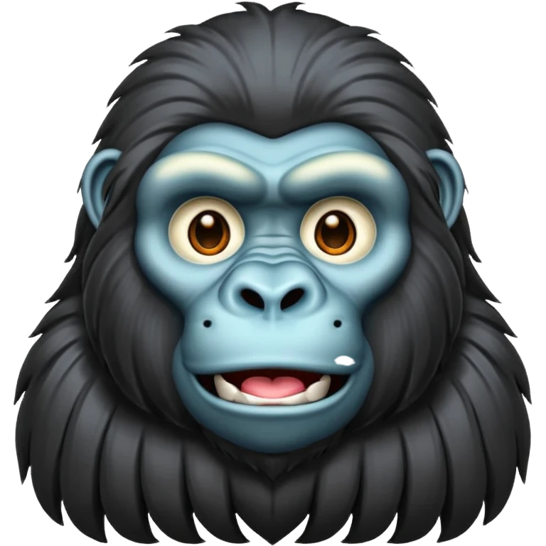 long haired gorilla emoji
