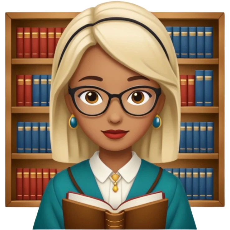 Librarian in foreign countries emoji