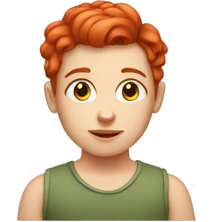 Orphan red head emoji