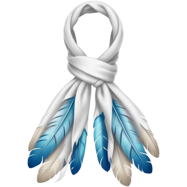 feather scarf, light and airy emoji