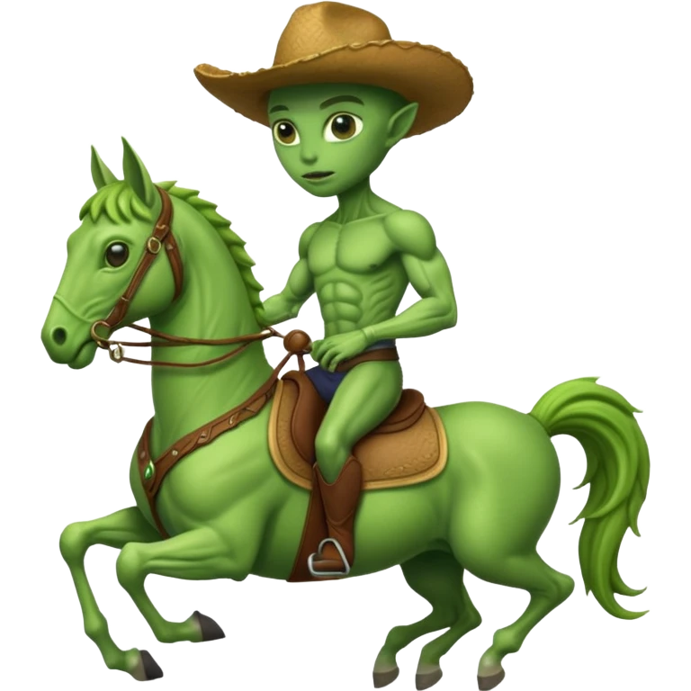 alien riding horse emoji