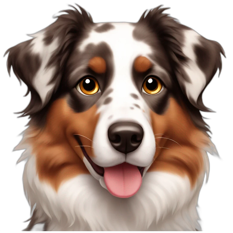 red merle australian shepherd emoji