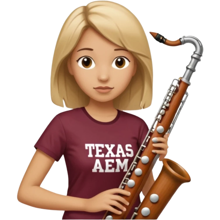 dirty blonde bassoon player texas a&m emoji