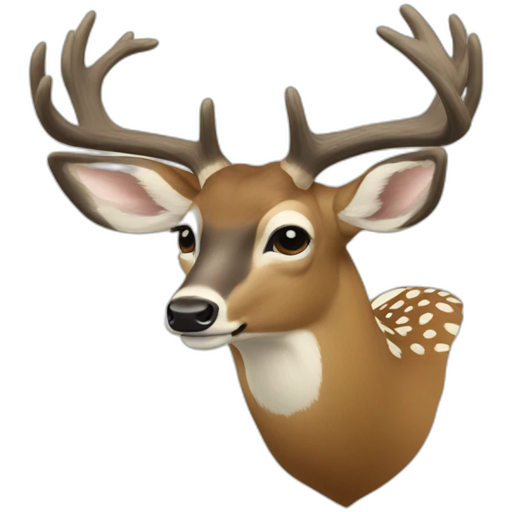 Whitetail deer real life emoji