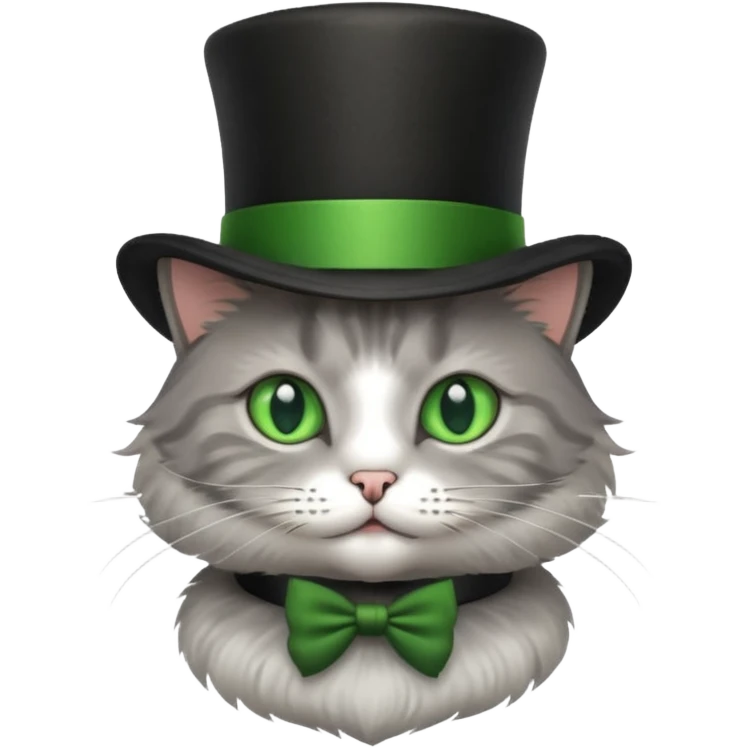 cat wearing a tophat emoji
