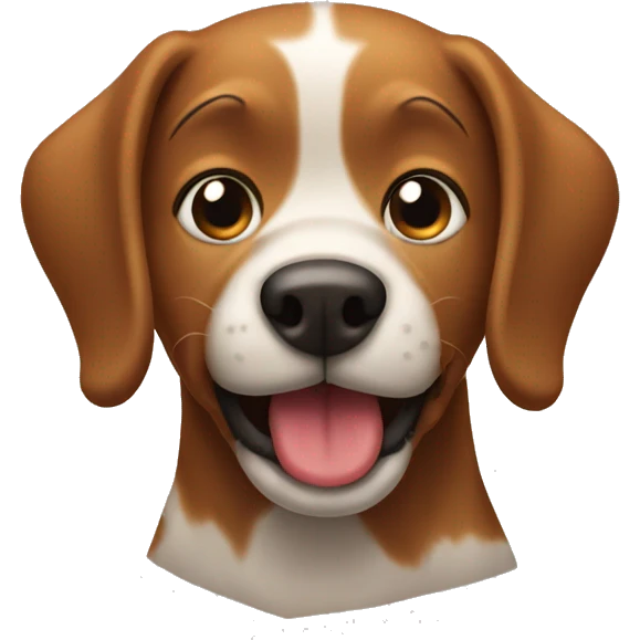 Dog pooping emoji