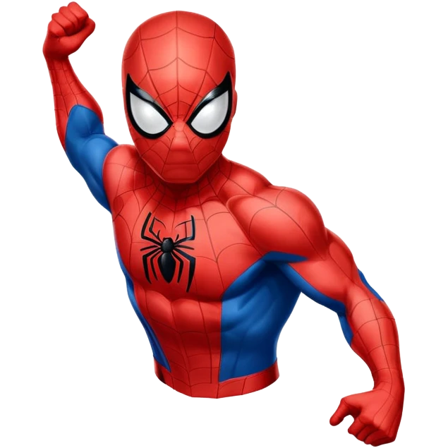 Spider-Man superhero in classic red and blue costume emoji