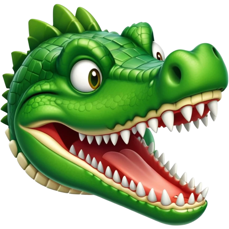 airplane with a crocodile head instead of the nose emoji