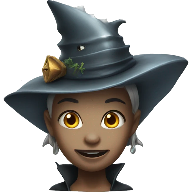 shark witch tophat emoji