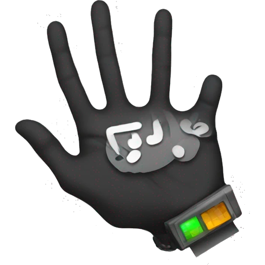 DJ scratch hand  emoji