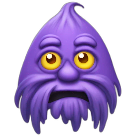 evil barbapappa character emoji