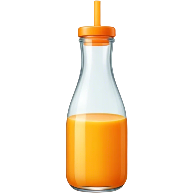 Orange juice bottle emoji