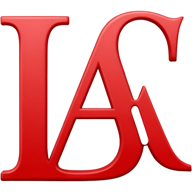 White text letter A in red square emoji