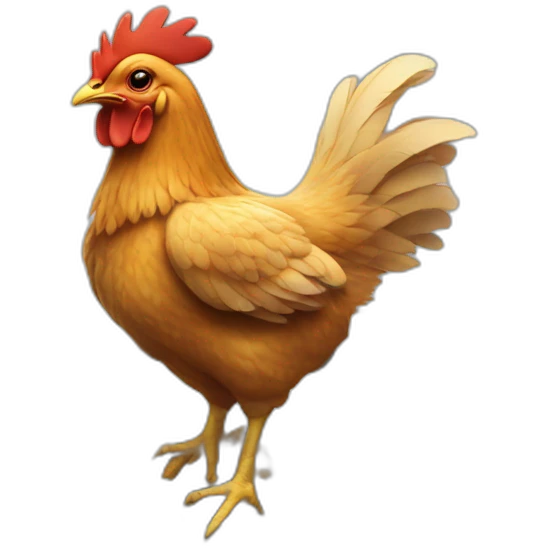 Chicken driving a Tesla  emoji
