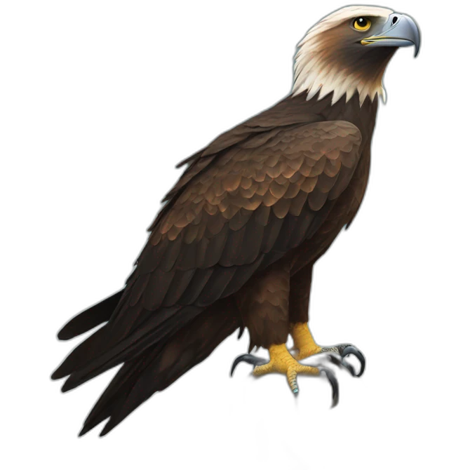 Tasmanian wedge-tailed eagle emoji