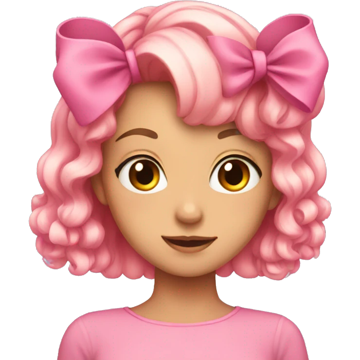 Pink bows emoji
