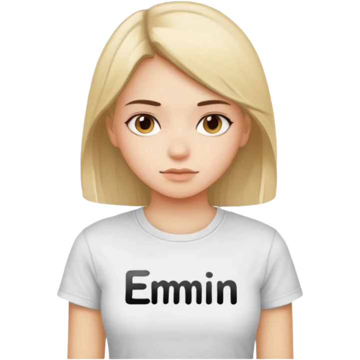 ''Emin'' write t shirt with girl emoji