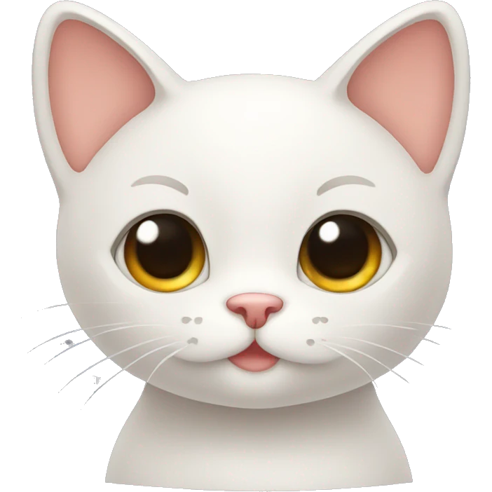 Cute cat, letters gg emoji